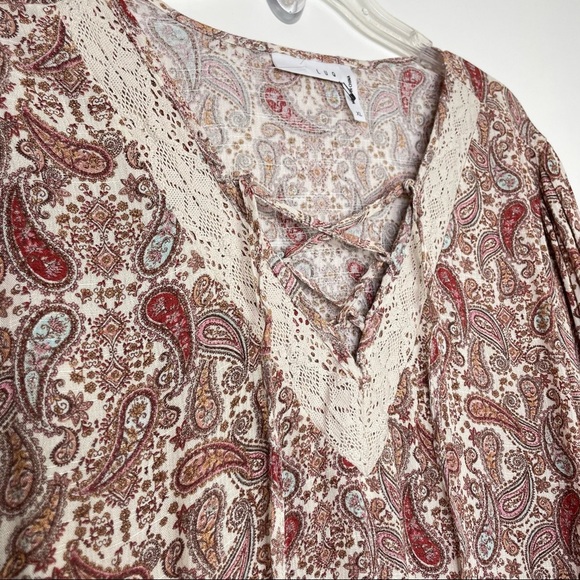 Stitch Fix l LUQ Boho Paisley Print Top, XL - Picture 8 of 10